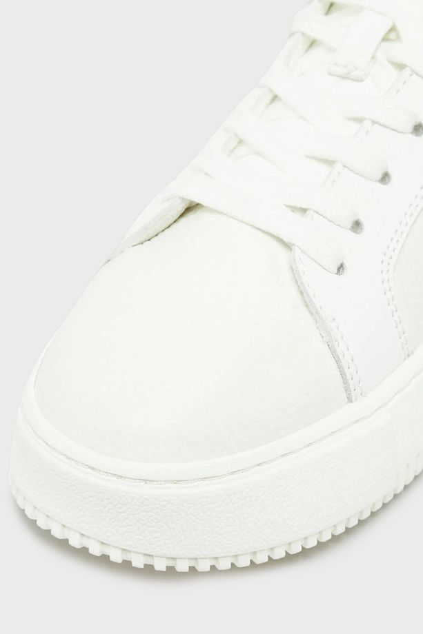 Logolu Deri Sneaker Ayakkabı YW0YW0176901W AYAKKABI YW0YW01769 01W - 5