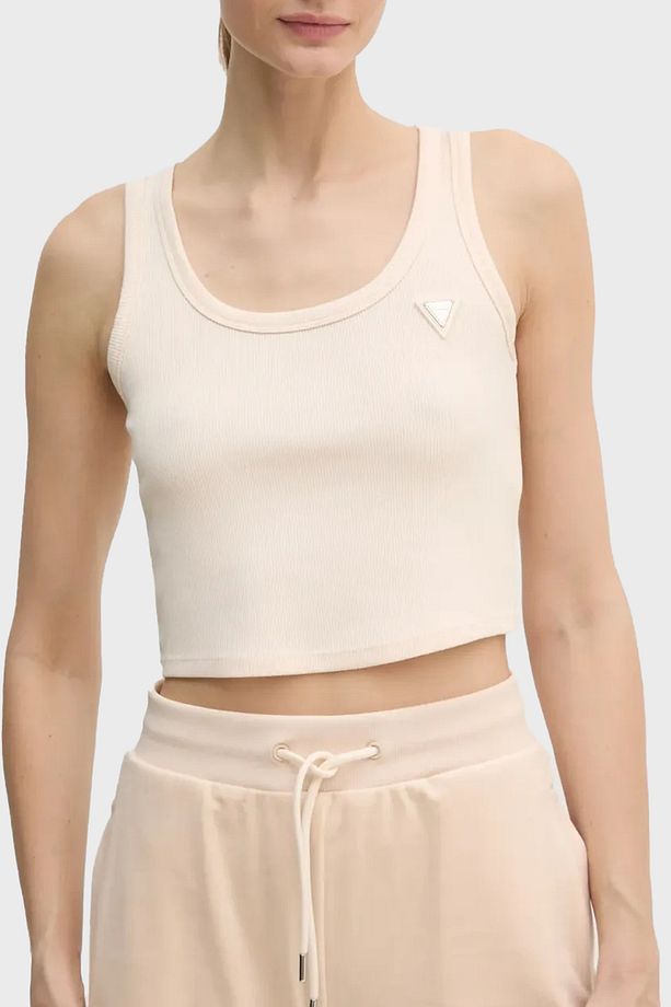 Colette Rib Logolu Slim Fit Yuvarlak Yaka Fitilli Top V5RP07K8RT2 TOP V5RP07 K8RT2 G6K5 - 1