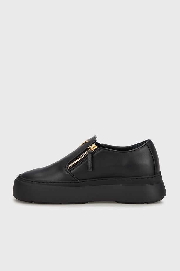 Hakiki Deri Logolu Kalın Tabanlı Sneaker Ayakkabı Erkek AYAKKABI EU40010 - 3