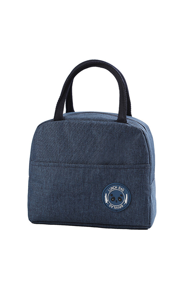 Tibetan blue Portable Oxford Lunch Bags Fresh Cooler Pouch For Office Students Convenient Lunch Box