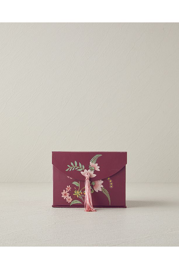 Loly New Bone China 4 Parça 2 Kişilik Kahve Fincan Takımı 100 ml Bordo - 5