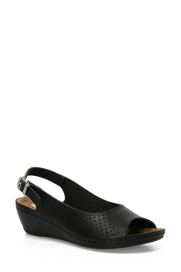 162750 .Z5Fx Black Women's Flat Sandals
