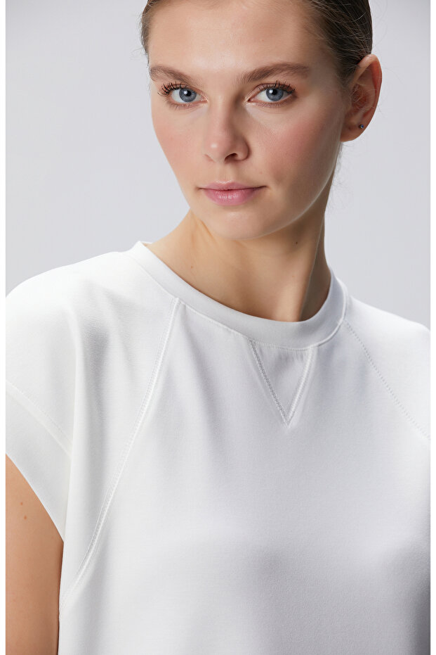 Kırık Beyaz Sweatshirt - 2