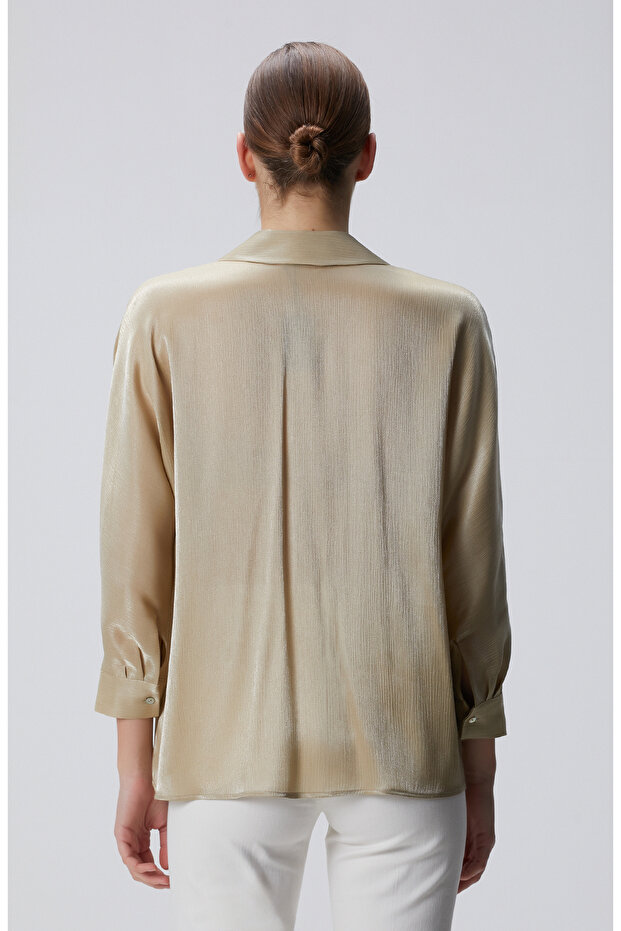 Açık Haki Gömlek - 5