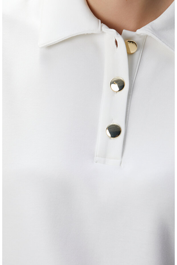 Kırık Beyaz Sweatshirt - 6