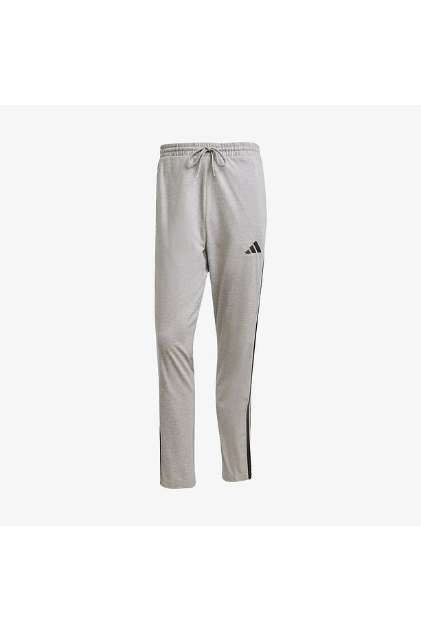 Essentials 3 Stripes Single Erkek Gri Eşofman Altı - 4