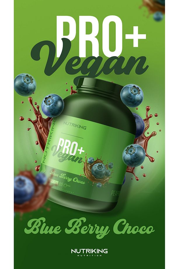 NUTRİKİNG VEGAN PRO WHEY 2000GR BÖĞÜRTLENLİ ÇİKOLATA AROMA - 2