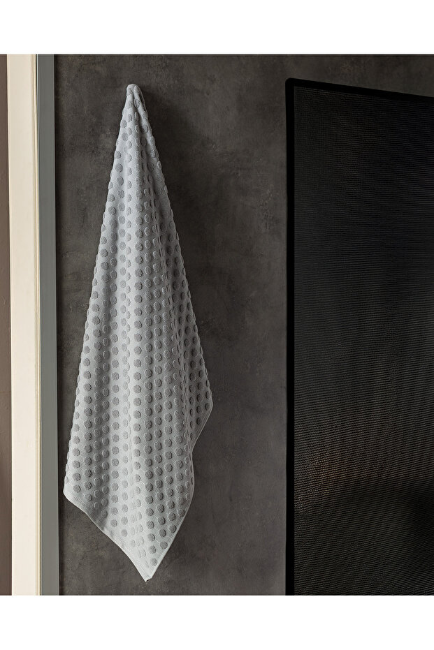 Puanty 100% cotton bath towel - grey