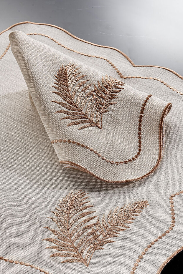 Leaf 2'li Peçete Bej/bej - 3