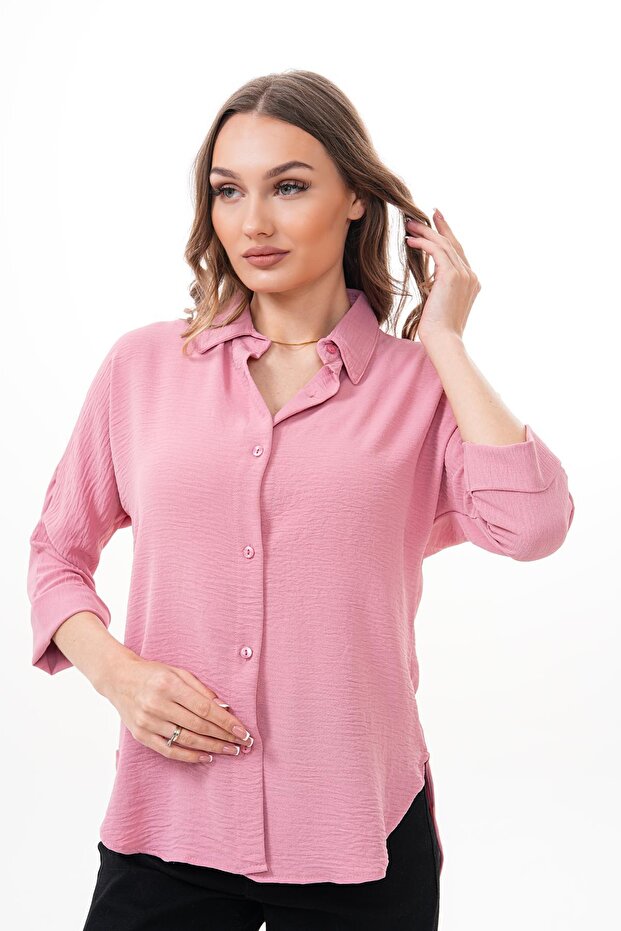 Kadın Dirsek Kol Ayrobin Gömlek 255070 - - 2