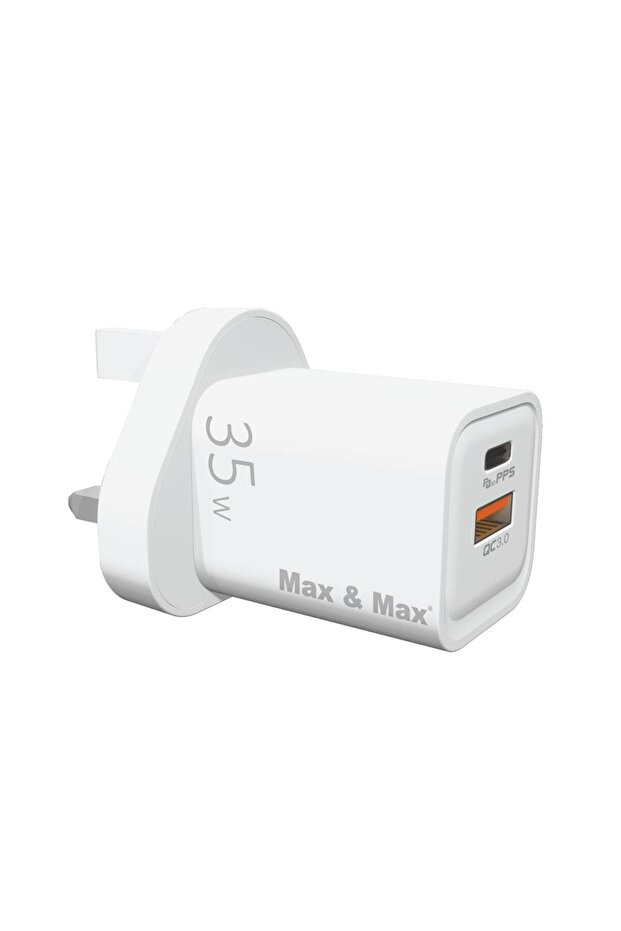 Max & Max Gan Dual Port Charger 35 Watts