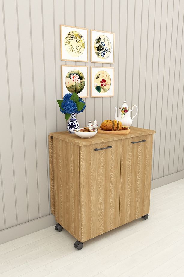 %100 Mdflam 105cm Mutfak Adası Yemek Masası Kahve Köşesi Ma-01 - 3