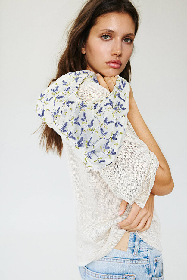 Çiçekli el çantası - 1