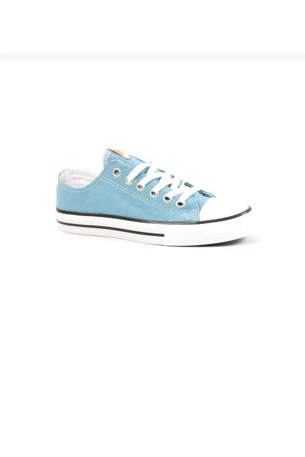 Lace-Up Unisex Short Linen Shoes-Turquoise