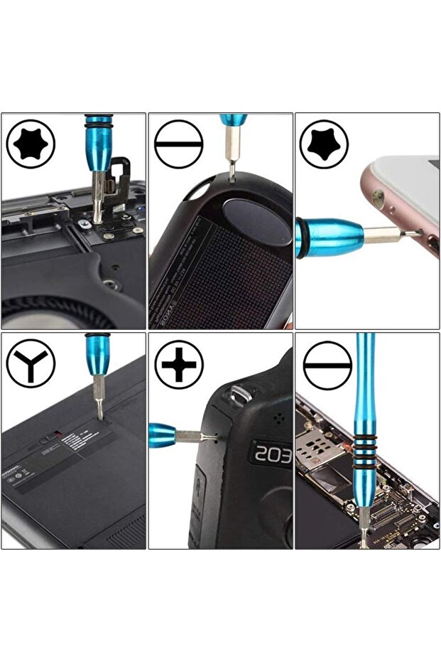 مجموعة مفكات براغي دقيقة، 110 في 1، مجموعة أدوات إصلاح كمبيوتر مغناطيسية متعددة الوظائف احترافية - 4