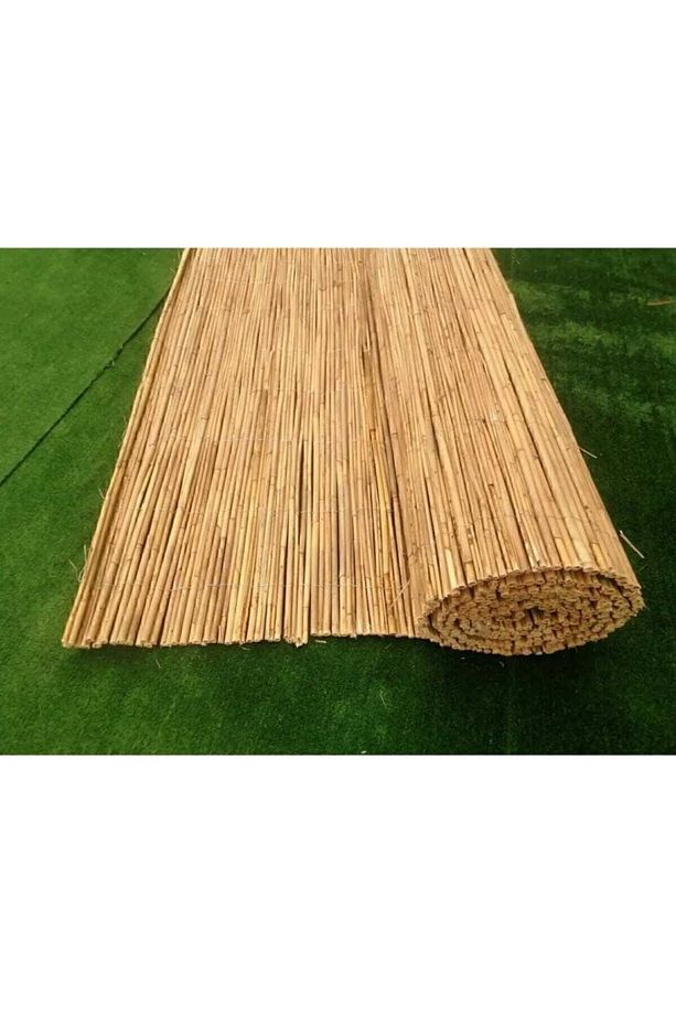 Kamış Çit Bambu Çit Hasır Çit 1,5 X 2,5 Metre Yükseklik 1,5 Metre En 2,5 Metre Misina Kamış Gölgelik - 4