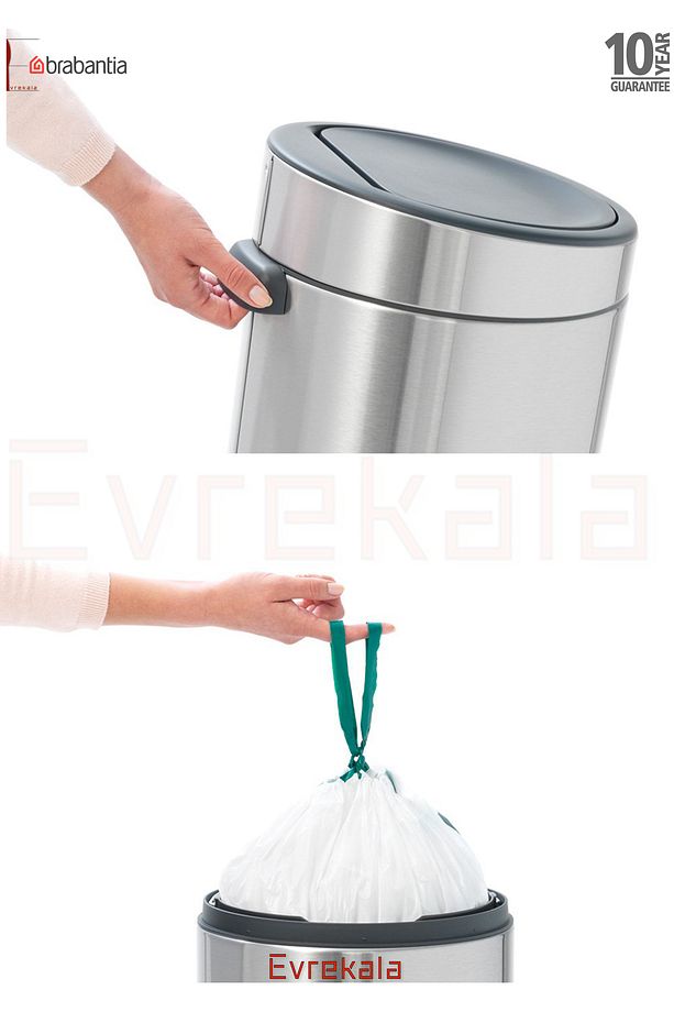 Evrekala Shop Çöp Kutusu Dokunmatik 30 Lt New Series Çöp Kutusu - 8