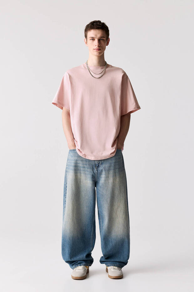 Basic kısa kollu pamuklu tişört - 2