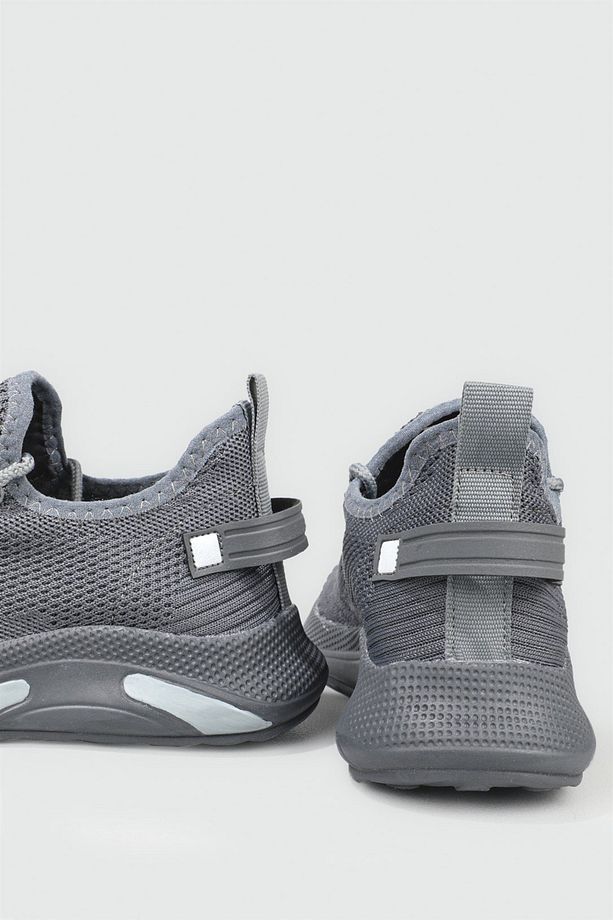 Spor Ayakkabı Sneaker Triko Nefes Alır Yumuşak Taban Bağcıklı Sneaker Unisex - 5
