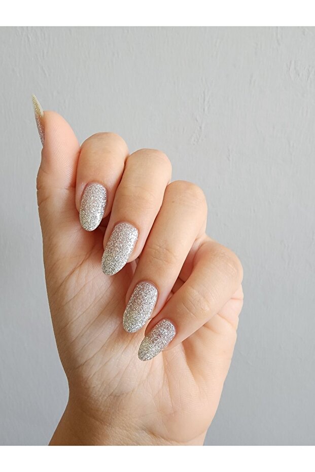 Glitter Simli Oje Gri No:2 - 3