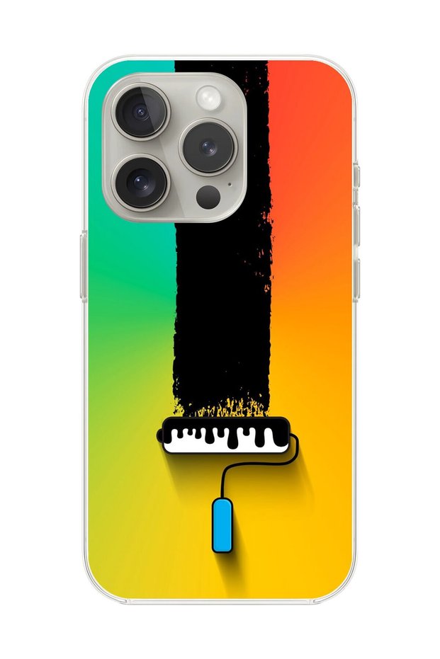 حافظة شفافة متوافقة مع هاتف iPhone 12 Pro مع تصميم اللون 1