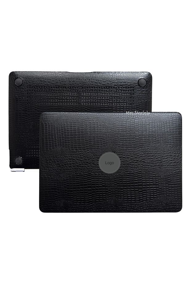 Macbook Air M1 Deri Kılıf 360 Derece Kaplama (TOUCHID'Lİ M1 AİR) A2337 A2179 A1932 Ile Uyumlu - 1