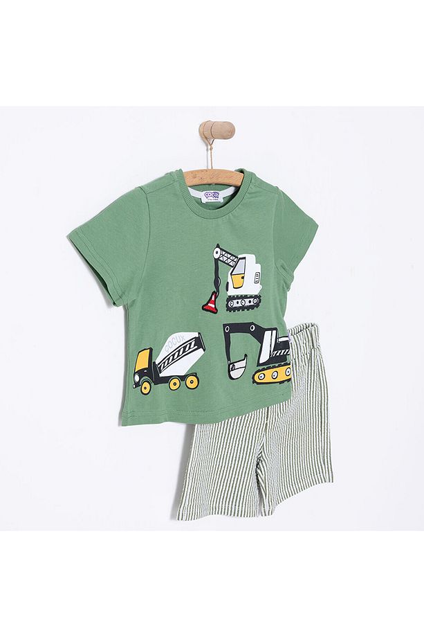 Fun World 3D Erkek Tshirt-Şort Erkek Bebek - 3