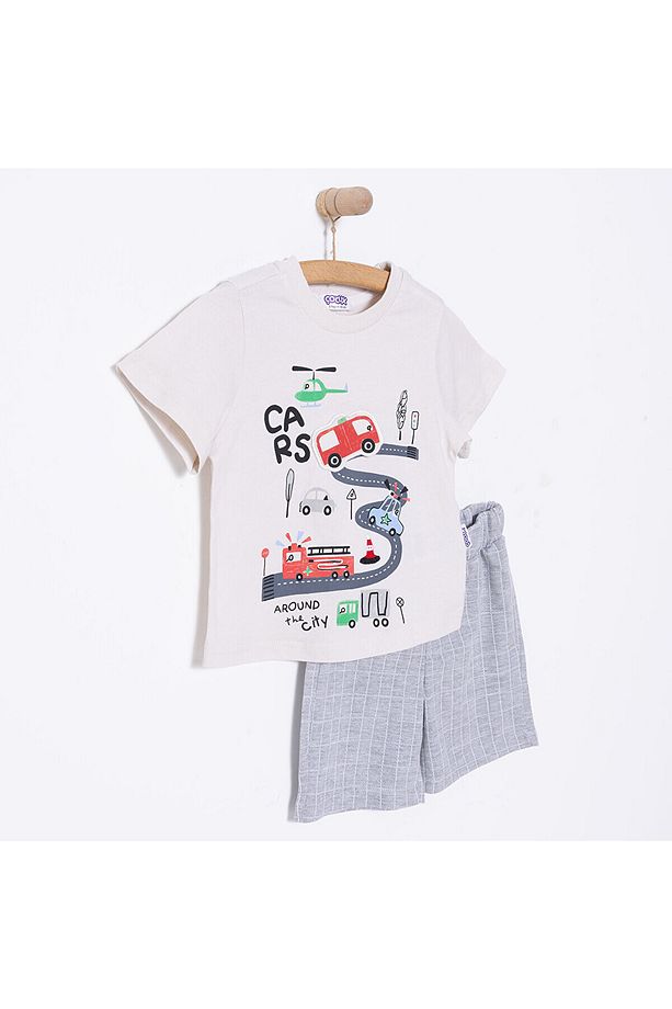 Fun World 3D Erkek Tshirt-Şort Erkek Bebek - 3