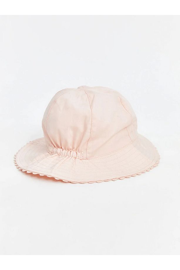 LCW baby Pembe Pamuklu Kız Bebek Bucket Şapka - 2