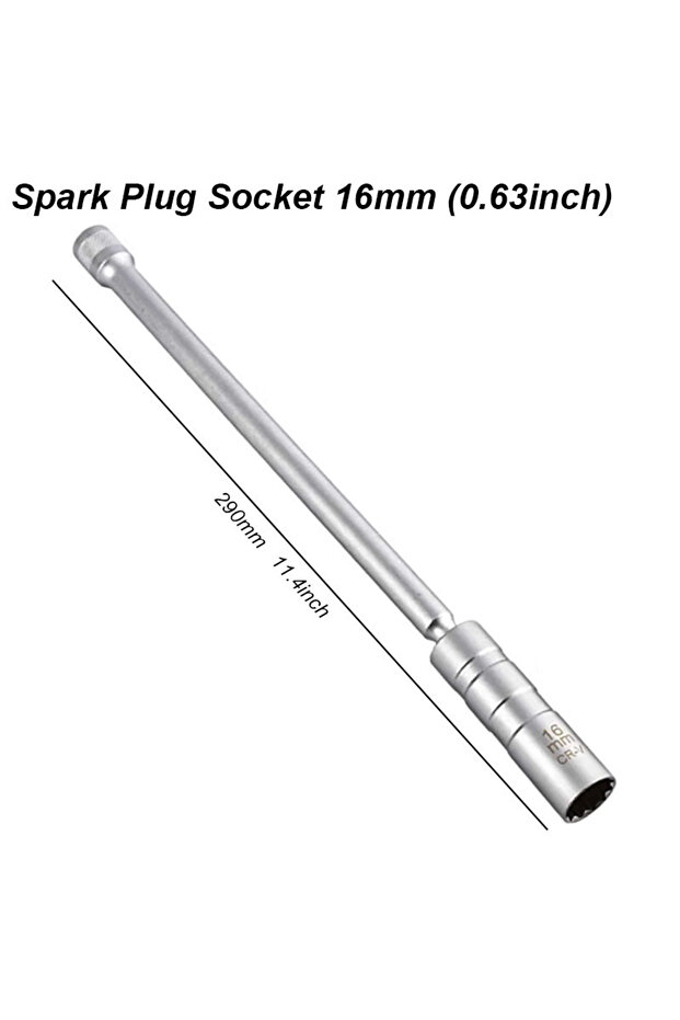 مفتاح شمعة الإشعال D مقبس شمعة الإشعال المغناطيسي مفتاح ربط محول دوار امتداد طويل تركيب استبدال - 1