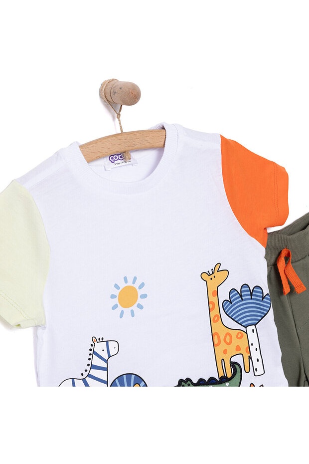Fun World 3D Erkek Tshirt-Şort Erkek Bebek - 3