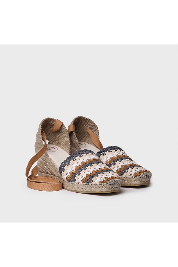 Georgına Terra Kadın Bej-Gri Dolgu Topuk Espadril 1TONW2025155 - 2