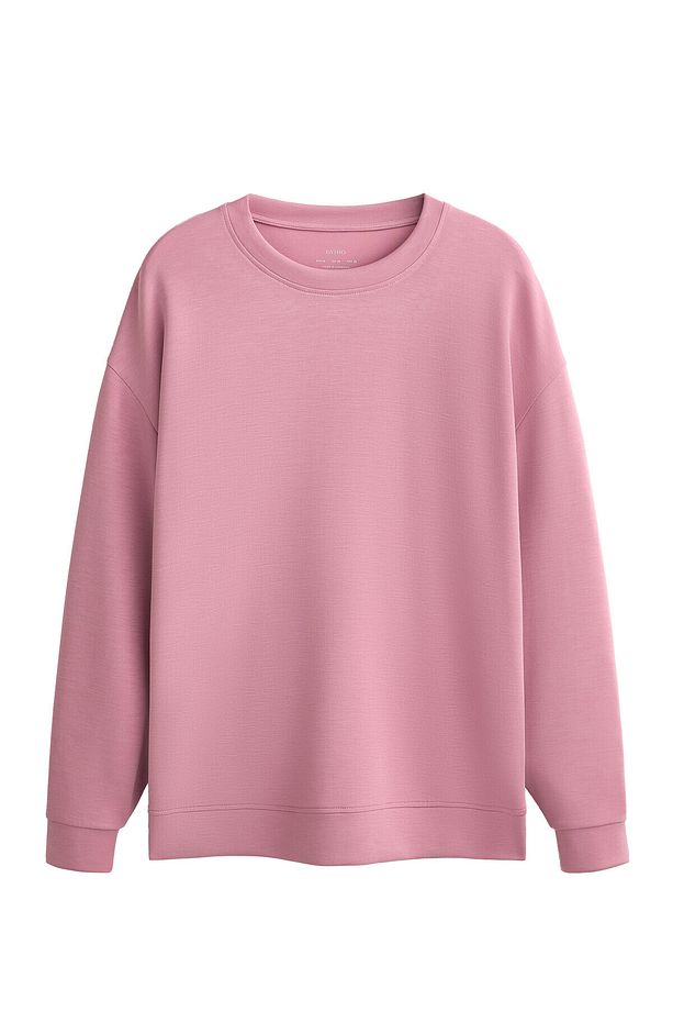 Modal içeren soft touch uzun sweatshirt - 6