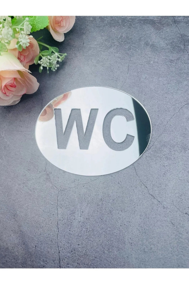 Pleksi Wc Levhası Tabelası Kapı Yönlendirme Tuvalet Lavabo Duvar Dekoru Kapı Süsü - 1