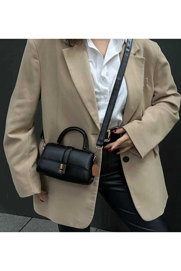 Kilitli Mini Çapraz Çanta - 1