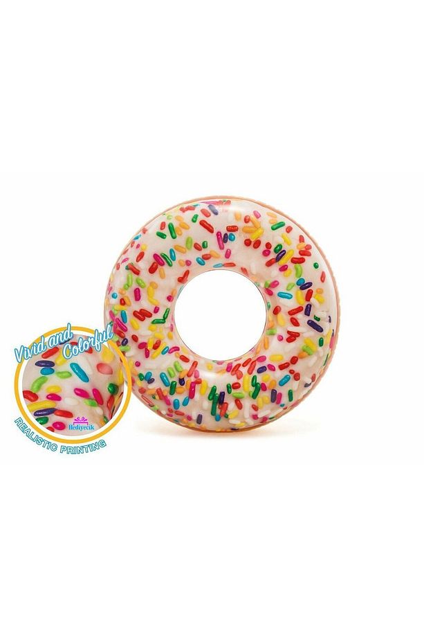 Intex Şekerlemeli Donut Havuz Ve Deniz Simiti Set 117 Cm Pompa Ve Gözlük Hediye - 4