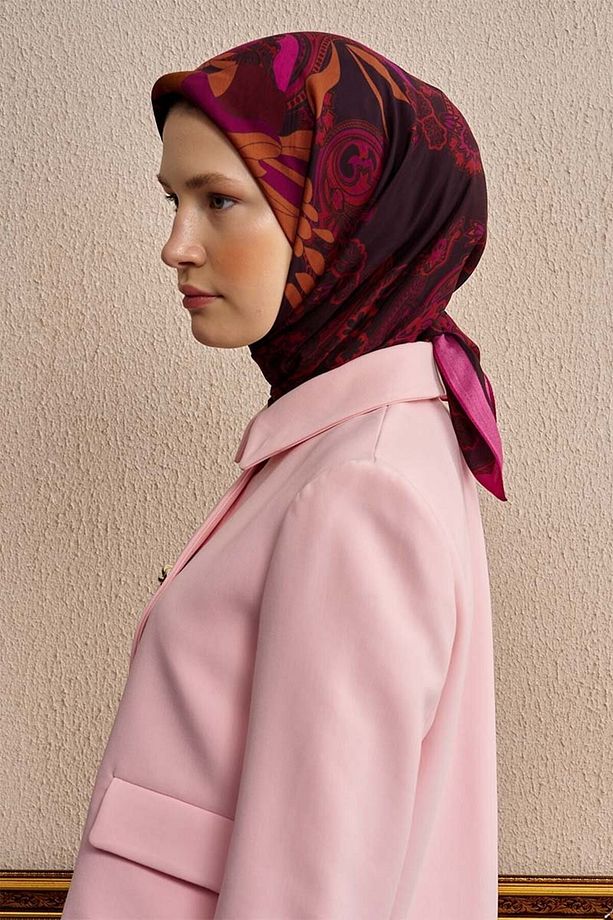 Vision Art Collaction Flare Eşarp - Pembe - 1