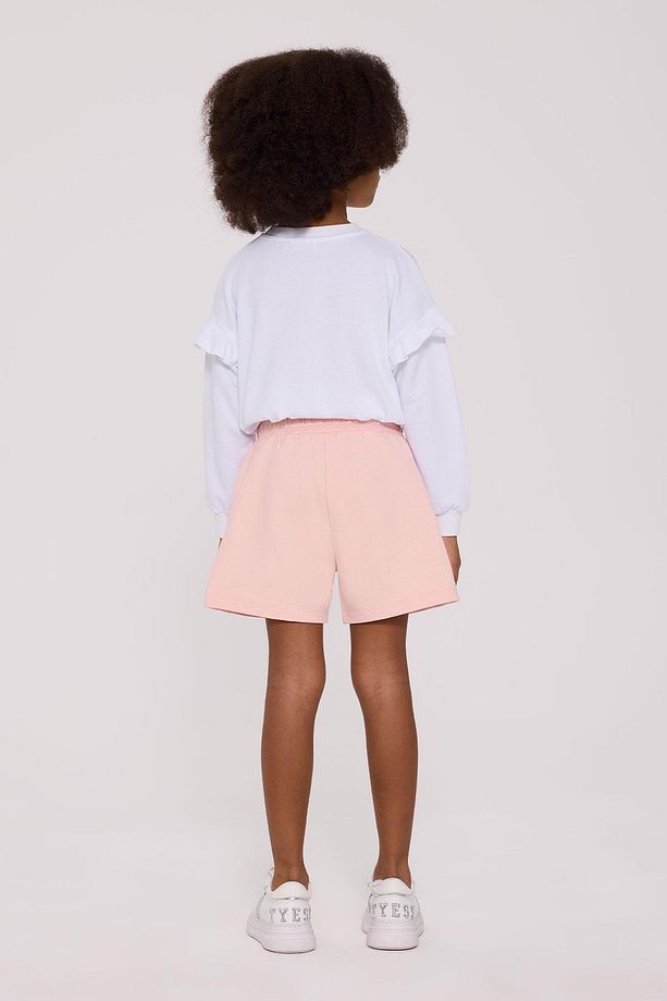 BG Store Kız Çocuk Pembe Şort - 5