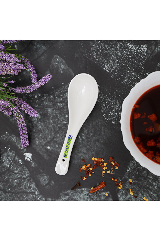Porcelain Soup Spoon, 3.5 Inch Royalford RF8006