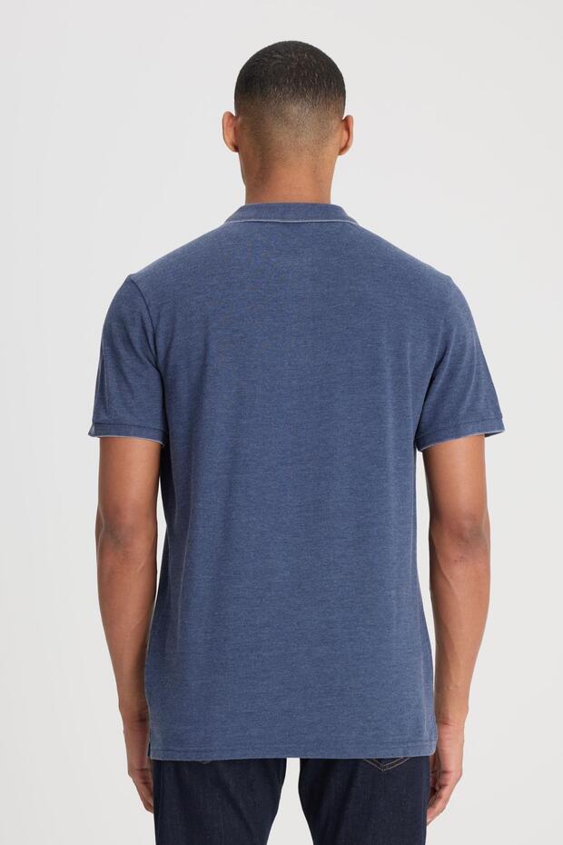 Polo Yaka Tshirt İndigo - 3