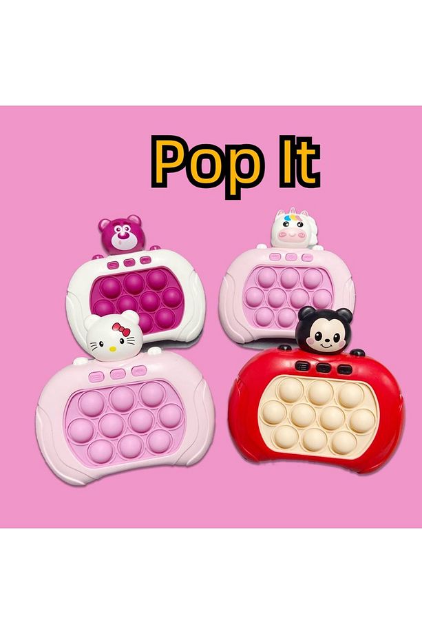 Fast Push Popit Oyuncak Işıklı Ve Sesli Stres Giderici Hızlı Itme Oyuncağı Eğitici Pop It Mavi - 5
