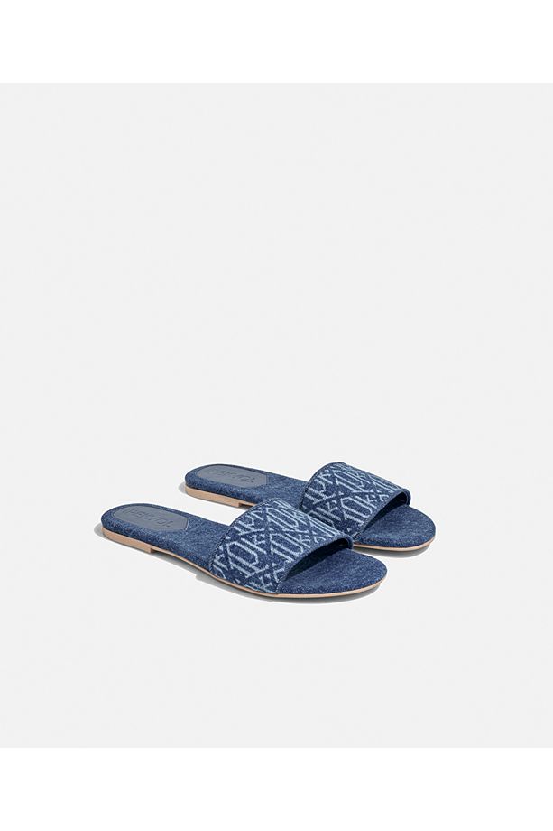Monogram denim terlik - 2