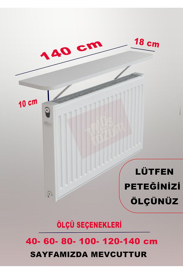 Atlantik Çam Petek Üstü Tak Çıkar , Uçan Raf & Dresuar Duvar Montajsız Oval Kesim 140 Cm - 4