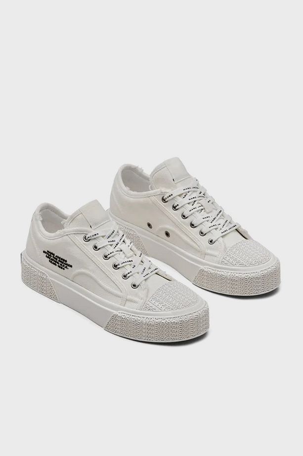 Logolu Kanvas Sneaker Ayakkabı AYAKKABI 2S4FSN023F14 100 - 3