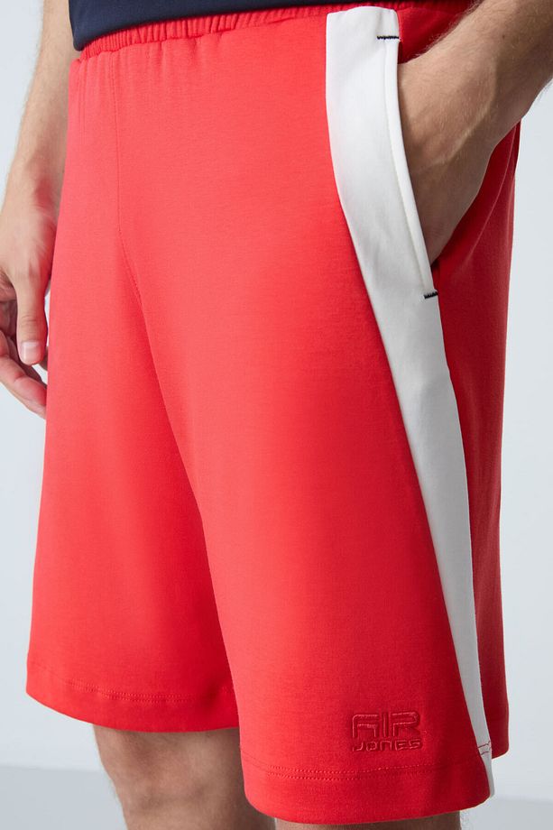 Fiesta Pamuklu Kalın Yumuşak Dokulu Standart Fit Basic Erkek Şort  - 81280 - 4