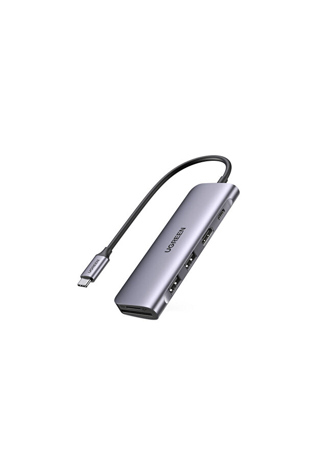 محول USB-C إلى HDMI USB 3.0 TF SD PD متعدد الوظائف، 70411