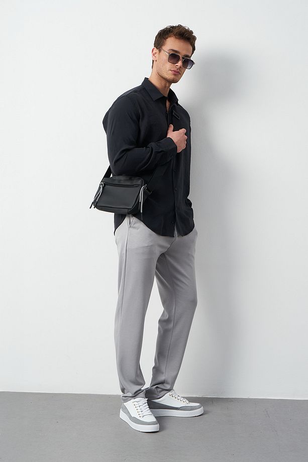 Esnek Modal Kumaş Regular Erkek Pantolon - 3