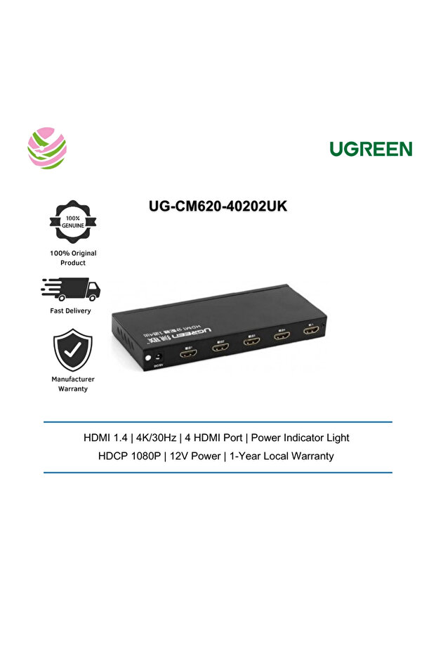 موزع HDMI 1*4 أسود