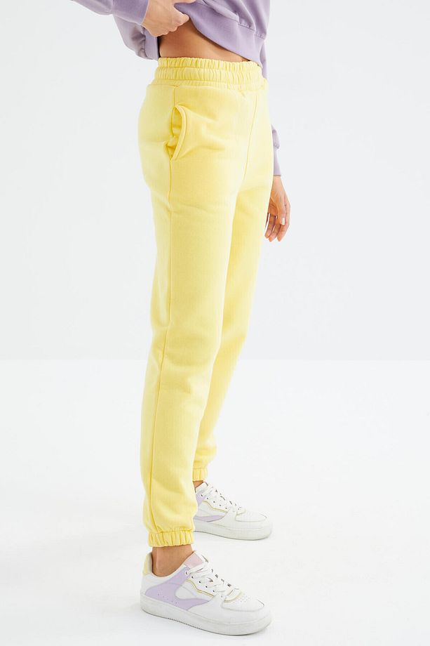 Limon Yüksek Bel Rahat Form Basic Jogger Kadın Eşofman Alt - 94624 - 8