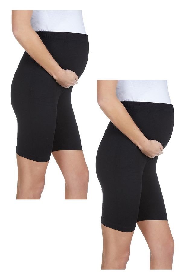 Myra8028_8028 Beli Lastikli Hamile Şort Seti - 1